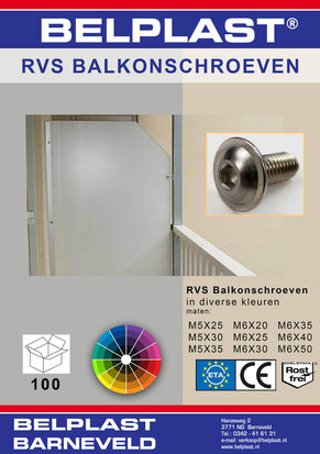 RVS Balkonschroeven